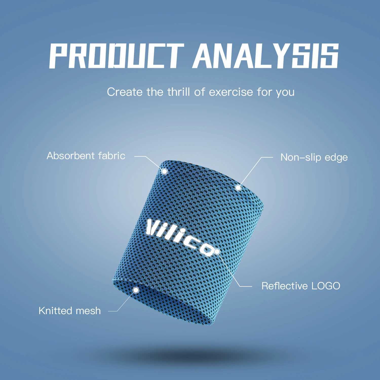 1 PC Summer Ice Cooling Wrist Sweatband Tennis Sport Wristband Volleyball Gym Wrist Brace Support Sweat Band Towel Wrist Protect J251211