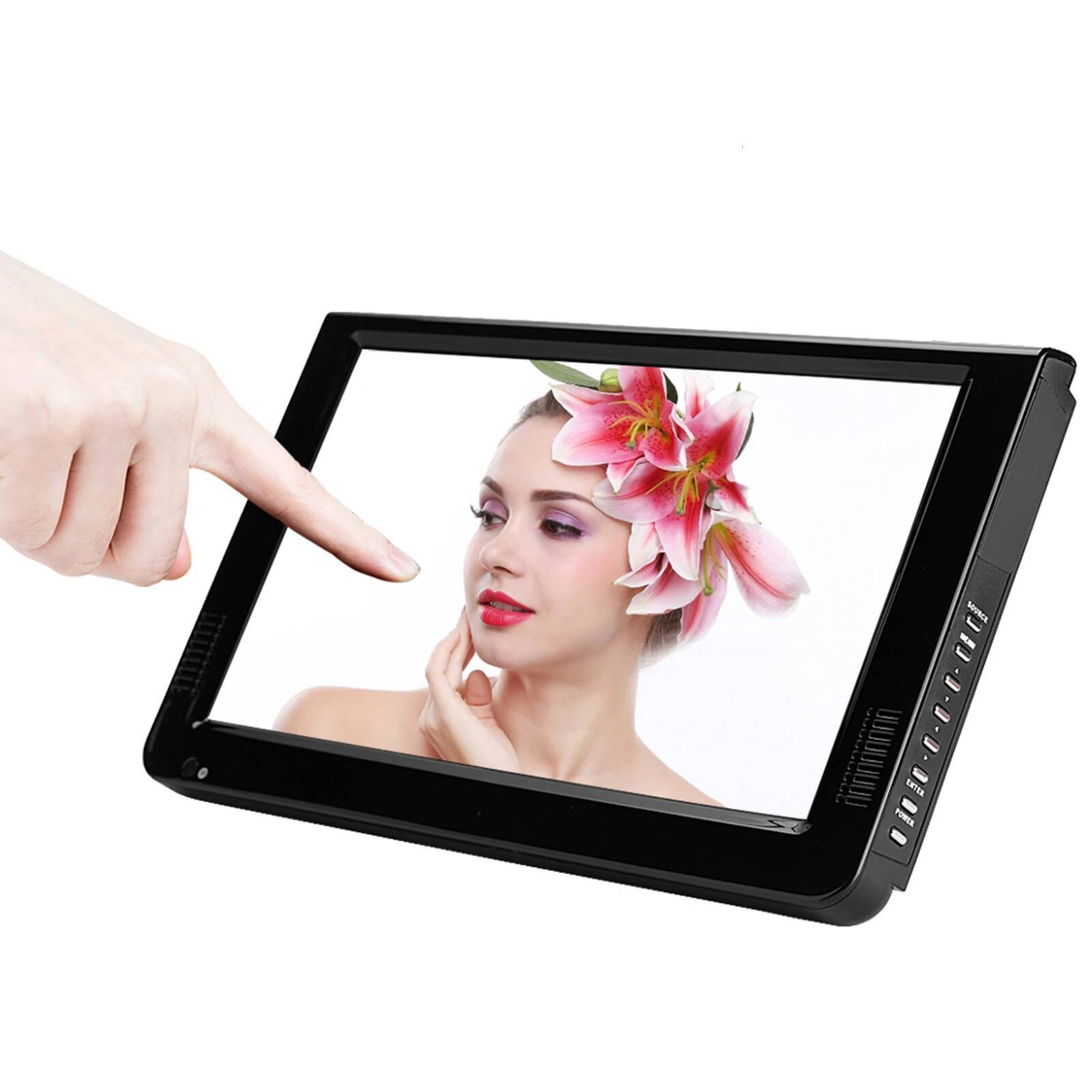 Portable 16:9 TFT LED HD TV Digital Analog Color Teion Player With Remote Mini Monitor For Home Car Travel