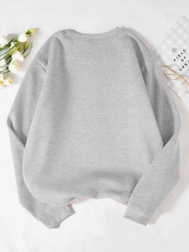 Autumn Womans Halloween Sweatshirts Coffee Lover Printing Hoodies Fleece Comfortable Crewneck Pullover Fashion Female ClothesZ250918