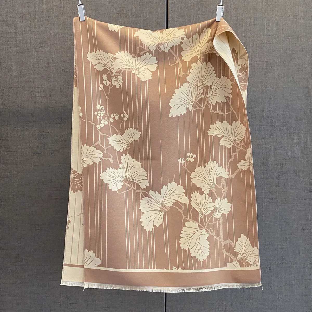 Wen Autumn Winter Thick Warm Blanket Luxury Retro Fashion Striped Scarf La Cashmere Scarves Bufanda Poncho Echarpe Y250918