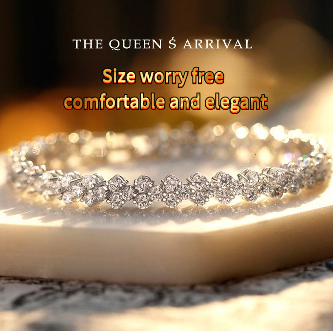 Roman Full Diamond Zircon Handmade for Women, Fresh and Sweet Starry Sky, Mickey Silver Plated Copper Bracelet for Women ddmytues