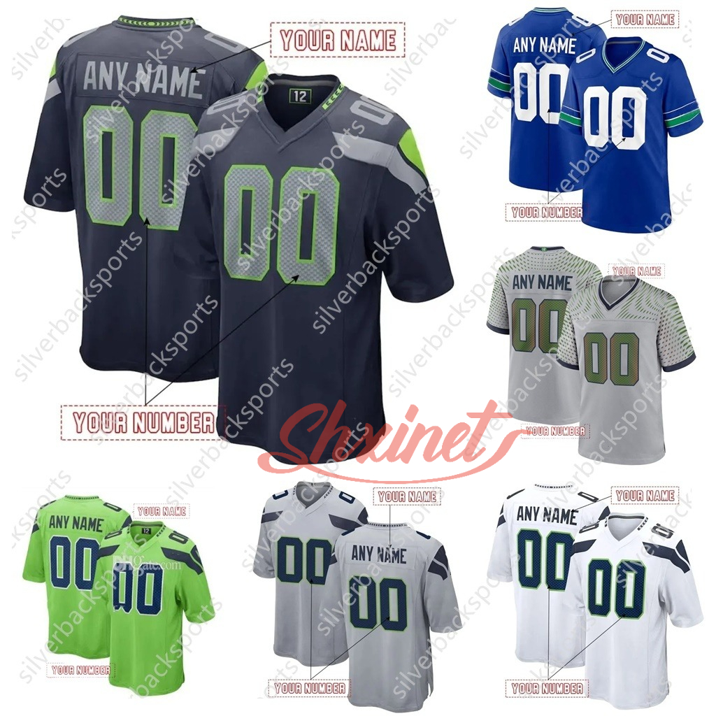 Football 2025 Unveil Rivalries Jerseys Cooper Kupp Darnold Smith-Njigba Walker III Love Any Name Number Embroidered Letter Number pre order