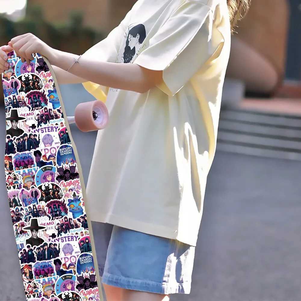 Kpop Demon Hunters Stickers Kpop Demon Hunter DIY Decoration Skateboard Laptop Luggage Motorcycle Phone Sticker Decals Gift Toys C250918