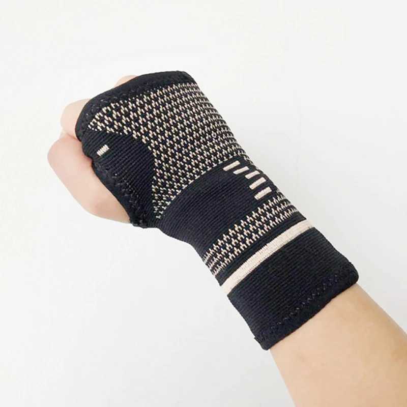 Copper Wrist Support Professional Wristband Sports Compression Gloves Wrist Guard Arthritis Gloves Elastic Palm Brace Sleeve J251211