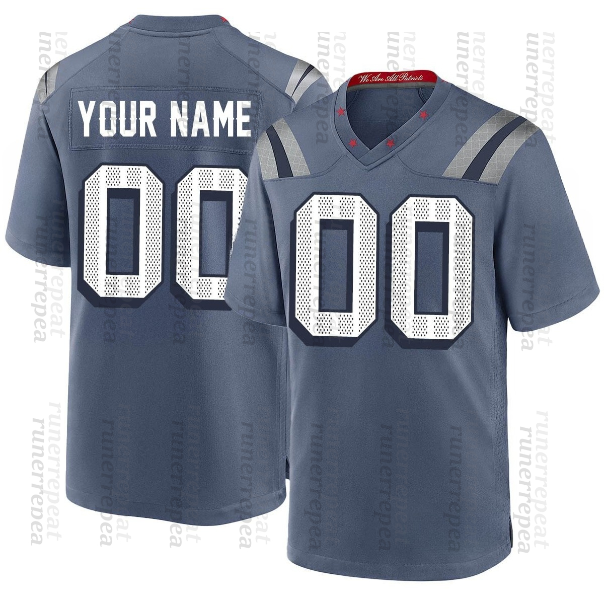 Custom Football 2025 Rivalries Jersey Drake Maye Rhamondre Stevenson Hunter Henry Jahlani Tavai Stefon Diggs Christian Gonzalez 12 Brady Mike Vrabel 9