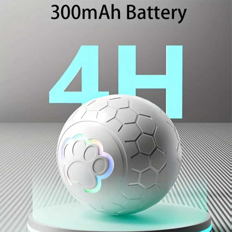 Smart Rechargeable LED Pet Ball Automatic Bouncing Rolling Interactive Toy With RGB Lights Cats Accessories Pets Toys Games X250918