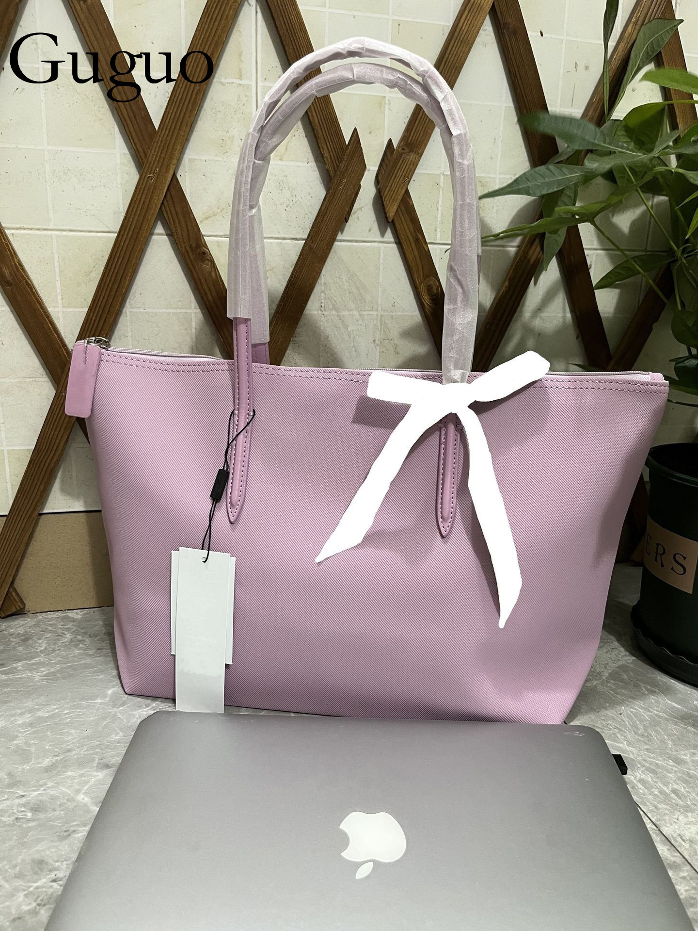 Guguo Free Shipping New Designer Bag French Horizontal Large Crocodile Bag Large Capacity Handbag Waterproof Commuter Handbag Women's Crocodile L