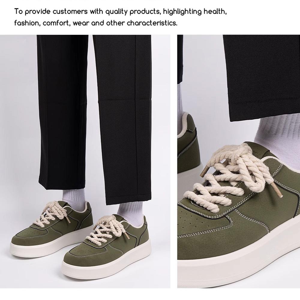 Boy Footwear Streetwear Shoes Men's Korean Casual Sneakers with Thick Soles