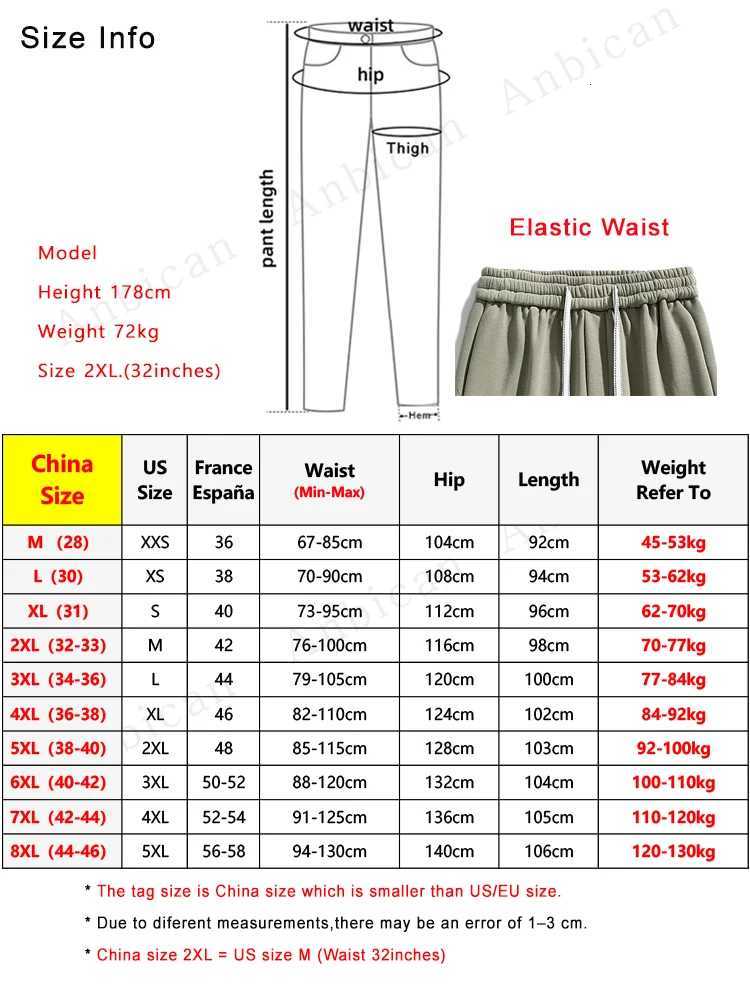 Big Size Men Sweatpants Spring Autumn Casual Baggy Jogger Pants String Banding Solid Color Sportswear Cotton Loose Trousers 8XL X2509181