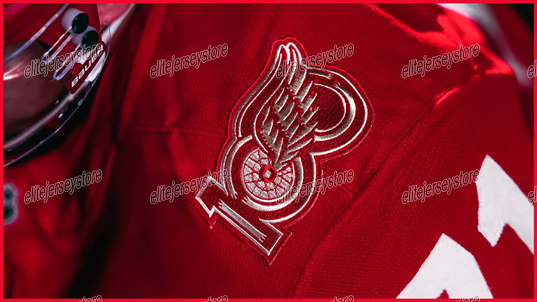 Personalized Custom 2025-26 Centennial Jersey Lucas Raymond Alex DeBrincat Patrick Kane Copp Moritz Seider Cam Talbot Marco Kasper J.T. Compher
