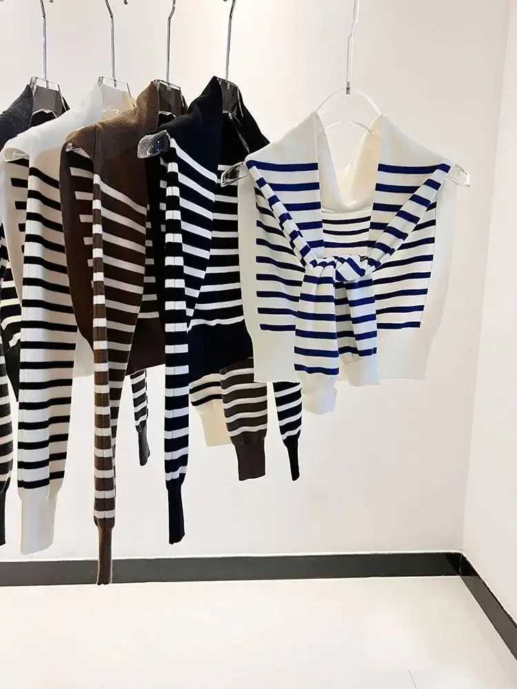 GkyocQ 2025 Korean Chic New Spring Fashion Wen Shl Dongdaemun All Mah Knitted Fem Wrs Ce Outwear Y250918