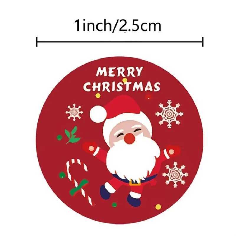 100500PCS Merry Christmas Stickers Small Childrens Stickers for Kids Rolling Sticker Pack Roll Packing Lables C250918