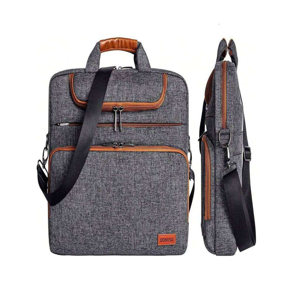 17 Inculti-Functional Laptop Sleeve Business Briefcase Waterproof Messenger Shoulder Bag Compatible With 17"-17.3" Notebooks///HP/MSI/ASUS, 