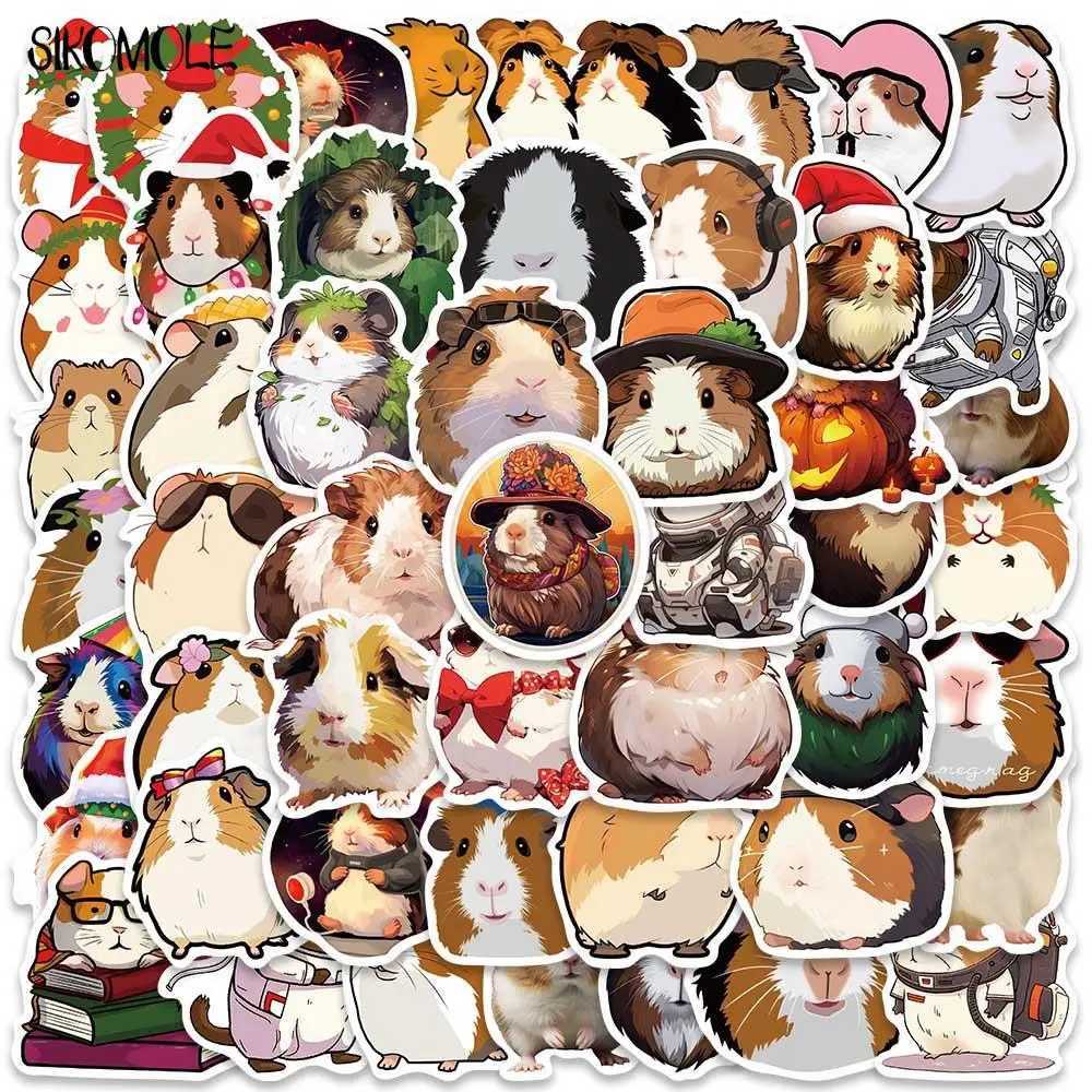 103050pcs Cartoon Cute Guinea Pig Graffiti Stickers Animals Kawaii Diy Travel Luggage Guitar Fridge Laptop Sticker Kids Decals C250918