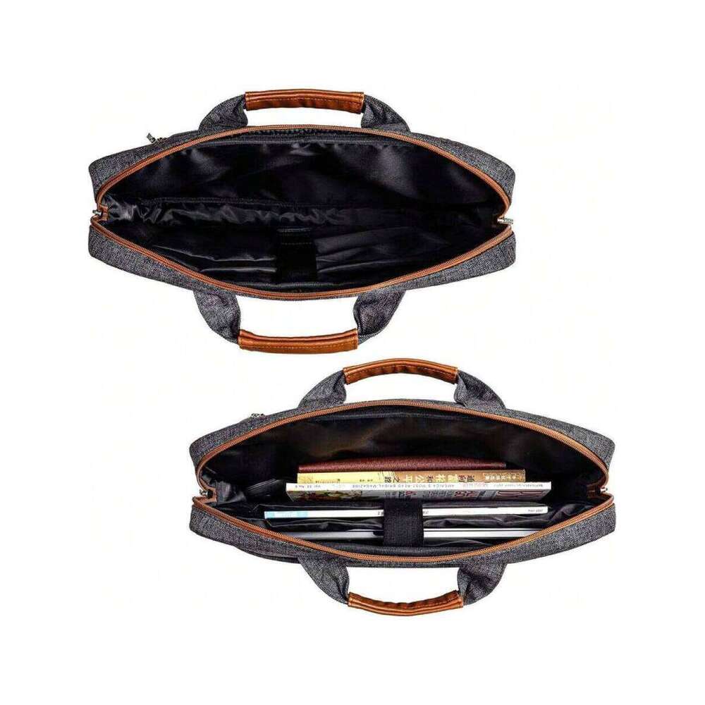 17 Inculti-Functional Laptop Sleeve Business Briefcase Waterproof Messenger Shoulder Bag Compatible With 17"-17.3" Notebooks///HP/MSI/ASUS, 