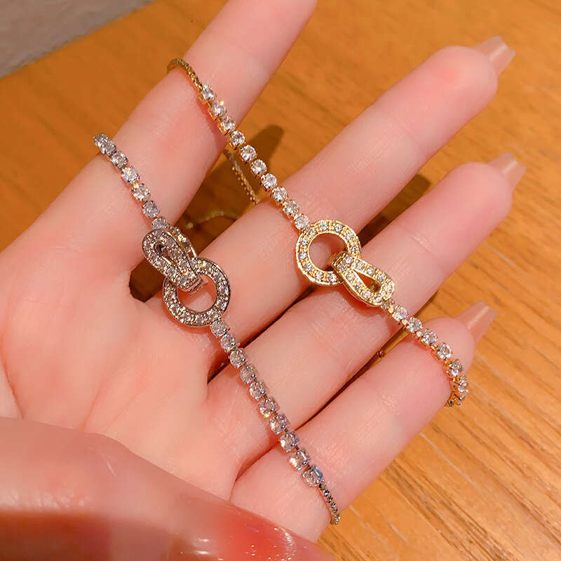 New Korean Style Round Bag Full Dia Zircon Bracelet for Women, Niche Design, Fashionable Versatile Light Jewelry ddmypluto