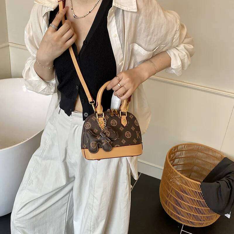 Shoulder bag Luxury Designer tote Shell Crossbody Stylish Printed Purse for Women Trendy Mini Handbag with Adjustable Strap