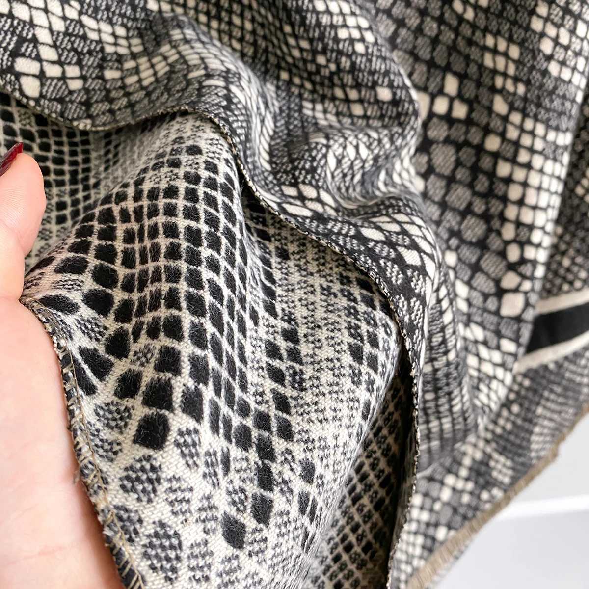 Winter Wens Cashmere Leopard Print DoubleSided Scarves Elegance Shl Warm Fem Outdoor Fashion Accory Scraf Y250918