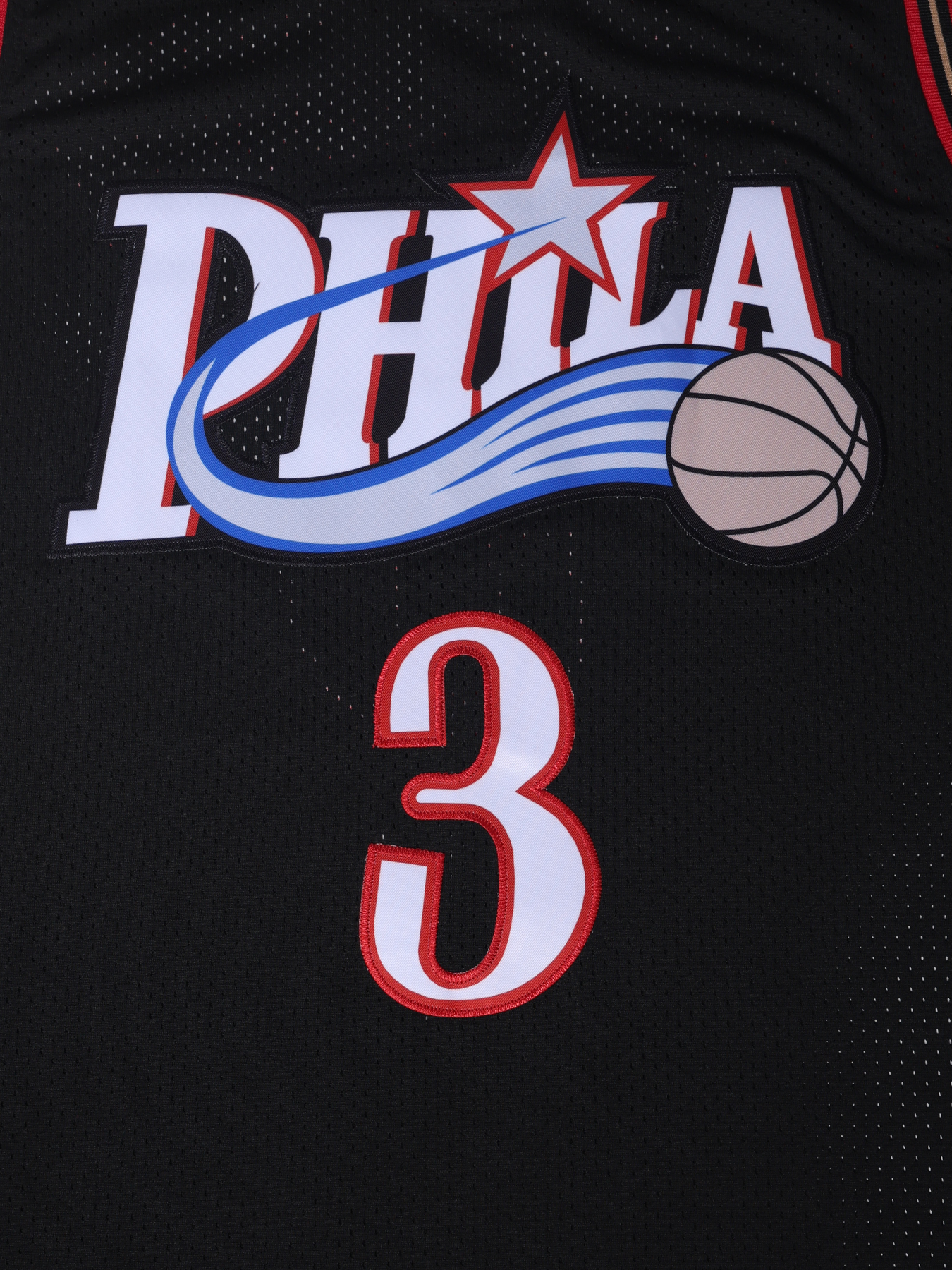 In Stock 3 Allen Iverson Black Basketball Jersey THROWBACK Stitched Fast Shipping Embroidered Letter Number Design Classic Sportswear Jerseys