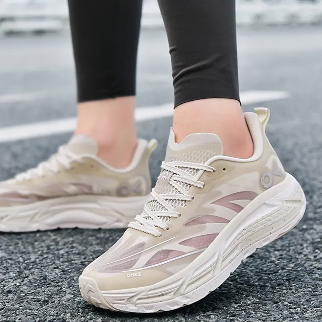 Casual Shoes ONKE Women's Running New Mesh Breathable Couple Sports Soft Sole Shock Absorption Hollow Casual Shoes For Men