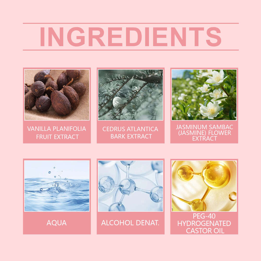 Roxelis and Light Jasmine Floral Body Elegant Fresh Long-lasting Fragrance