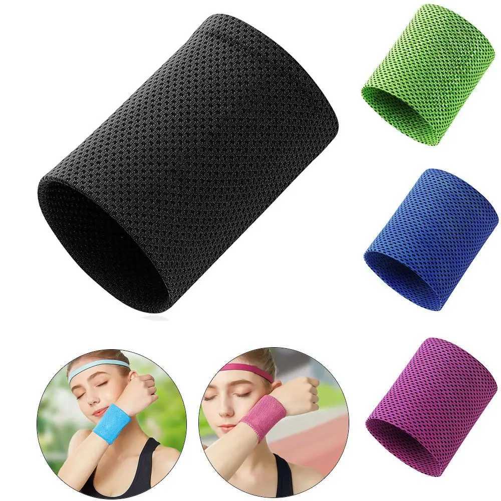 1Pcs Ice Cooling Wrist Brace Support Breathable Tennis Wristband Wrap Sport Sweatband For Gym Yoga Volleyball Hand Sweat Band J251211