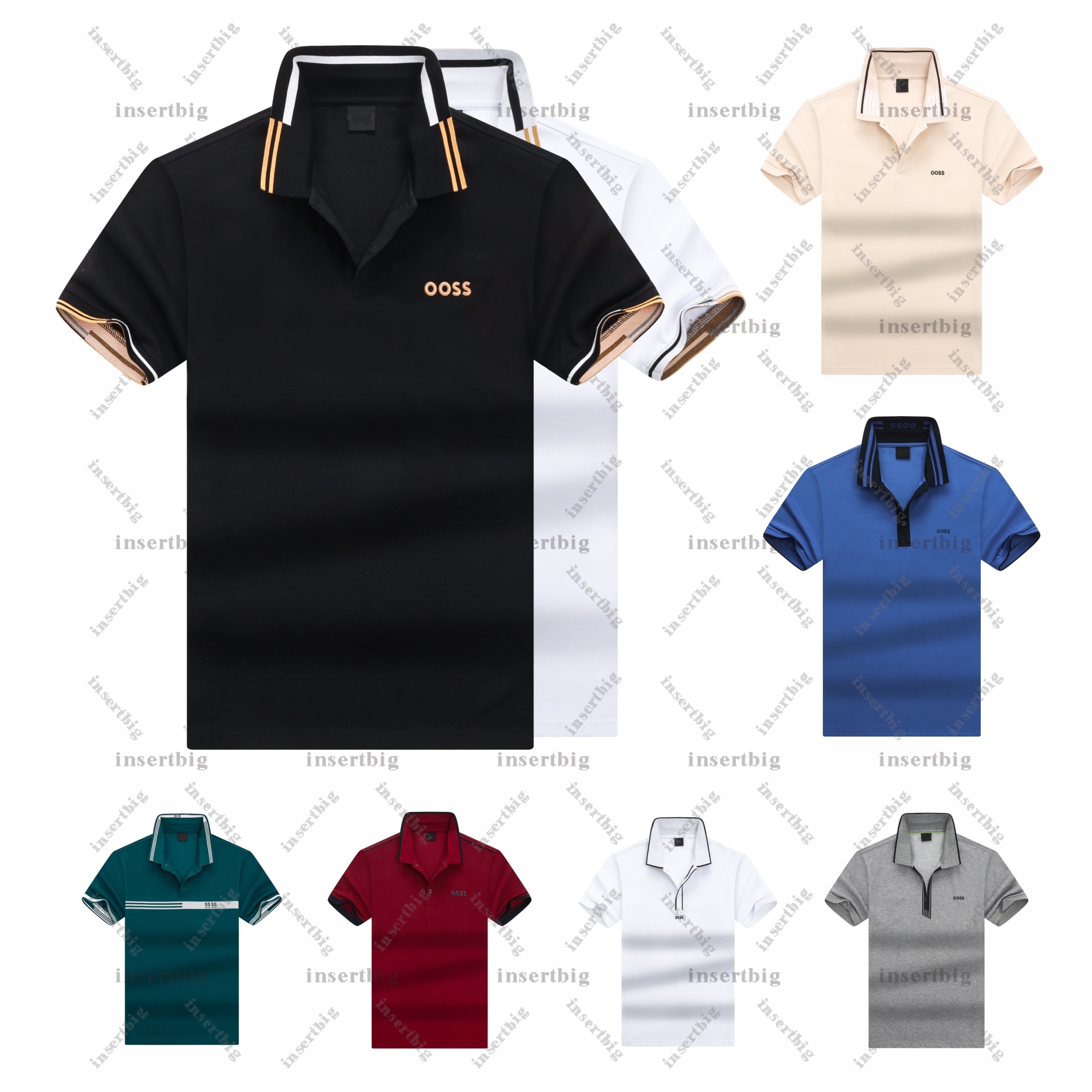 Summer Mens Designer Polo Shirt Fashionable Pure Cotton 100% Mens Polo Shirt Business Casual T Shirt Short Sleeved 668