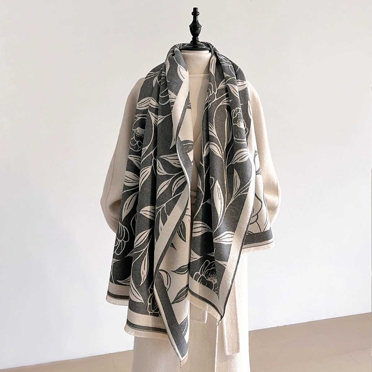 NEW Brand Wen Fashion Jacquard Scarf Imitation Cashmere Soft Warm Shl Winter Coldproof Windproof Blanket Scarf Y250918