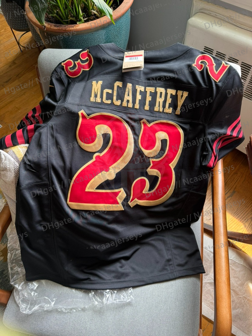 Custom Football 2025 Rivalries Jersey Brock Purdy George Kittle Fred Warner McCaffrey Mac Jones Deommodore Lenoir 666