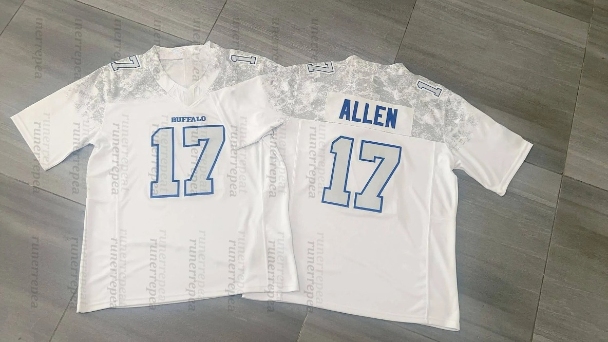 Personalized Custom 2025 Rivalries Football Jersey 17 Josh Allen Joey Bosa Gabriel Davis Von Miller Dawson Knox Jim Kelly Embroidered7899