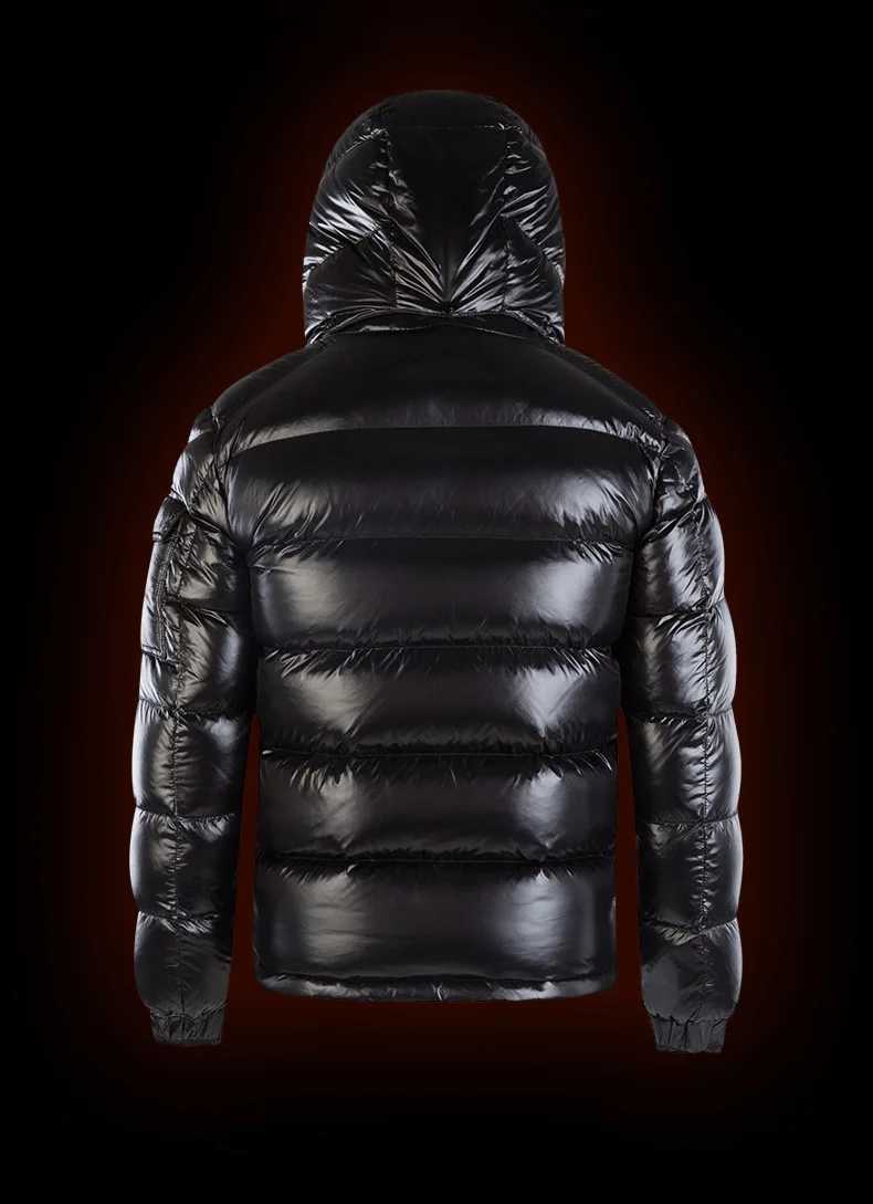 Outwear Jackets Thicken Down Outdoor Warm Fleece Hooded Casual Parka Mens Winter Parkas Jackets Shiny Down Winter Waterproof L2509181