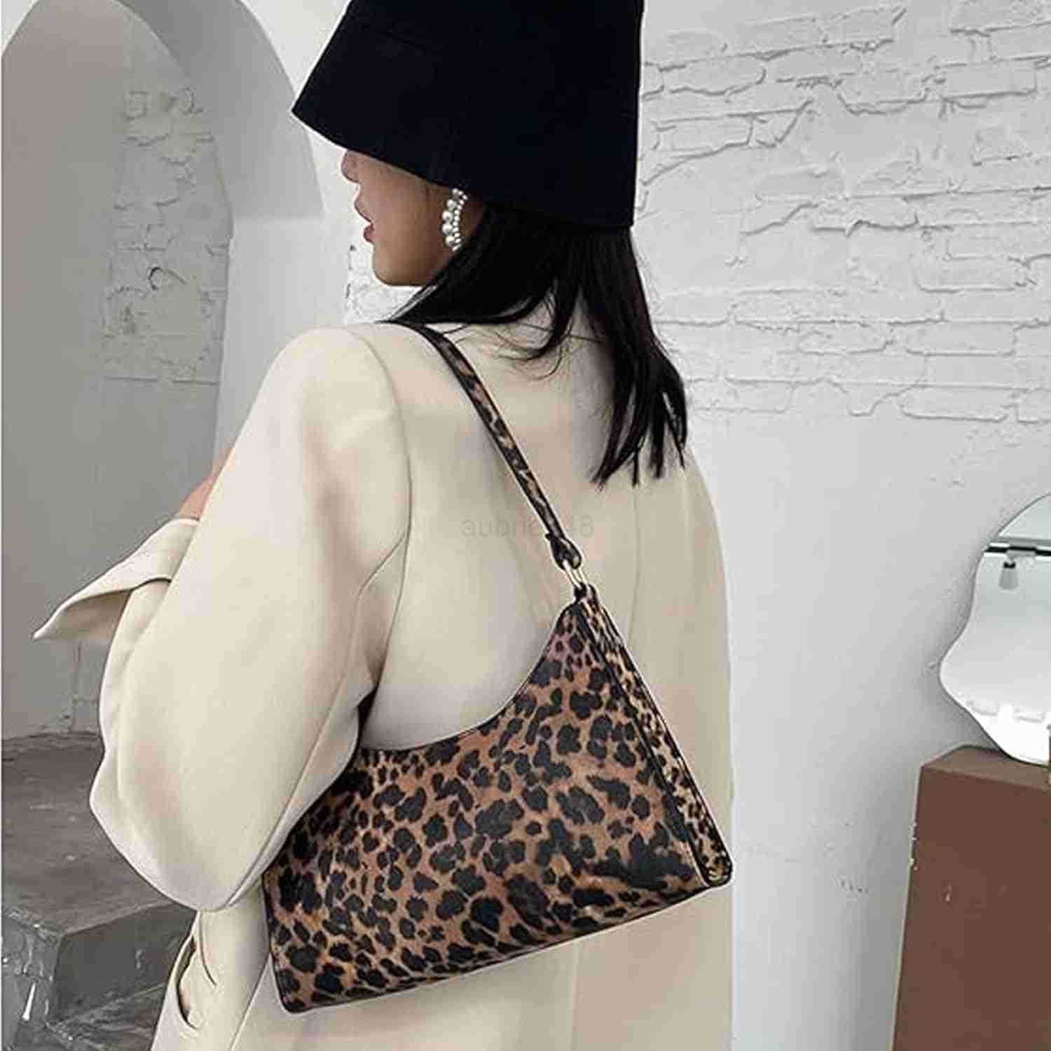 Leather Wristlet Clutch Leopard Print Purse Leopard Handbags For Women Handbags Ladies Chic Shoulder Bags With Zipper Closure For WomenZ250918