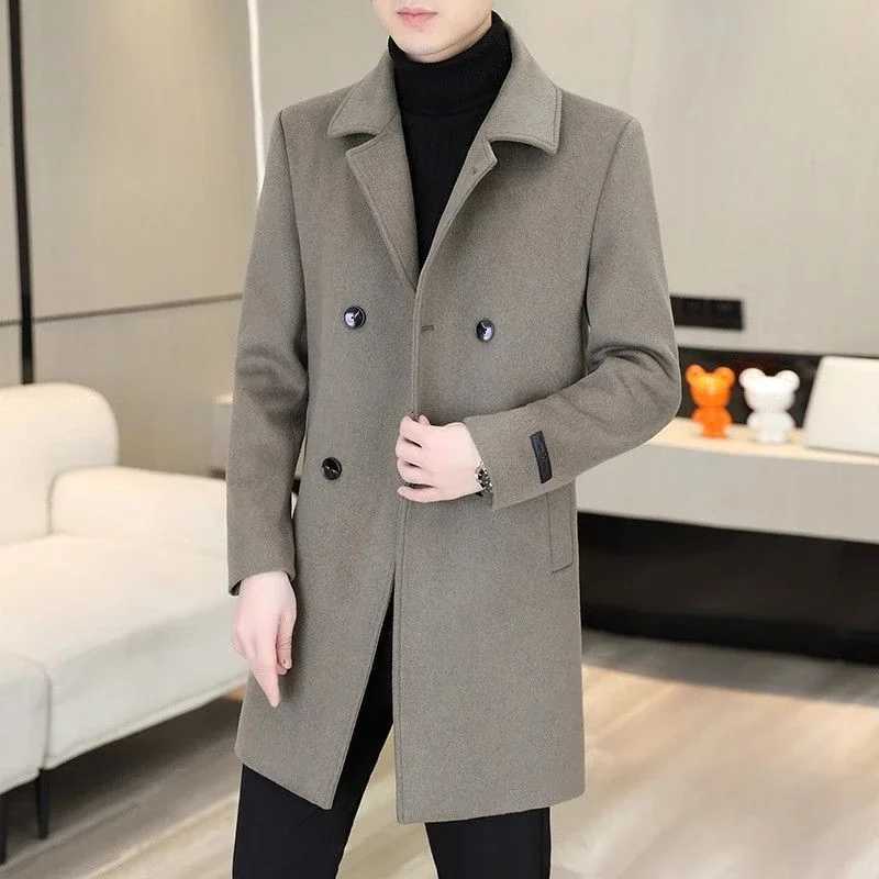 Wool Blends Jacket for Men Winter Sales Of New In Man Coat Original Brands Cheap Sale Stylish Clothes Offer Casual Vintage Y2k Z250918