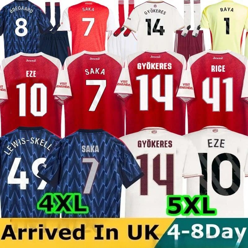 25 26 SAKA EZE soccer jerseys Zubimendi MARTINELLI 2025 2026 football shirt Men Kids kit ODEGAARD Nwaneri SALIBA RICE HAVERTZ MADUEKE RAYA Women RUSS0 LEWIS SKELLY