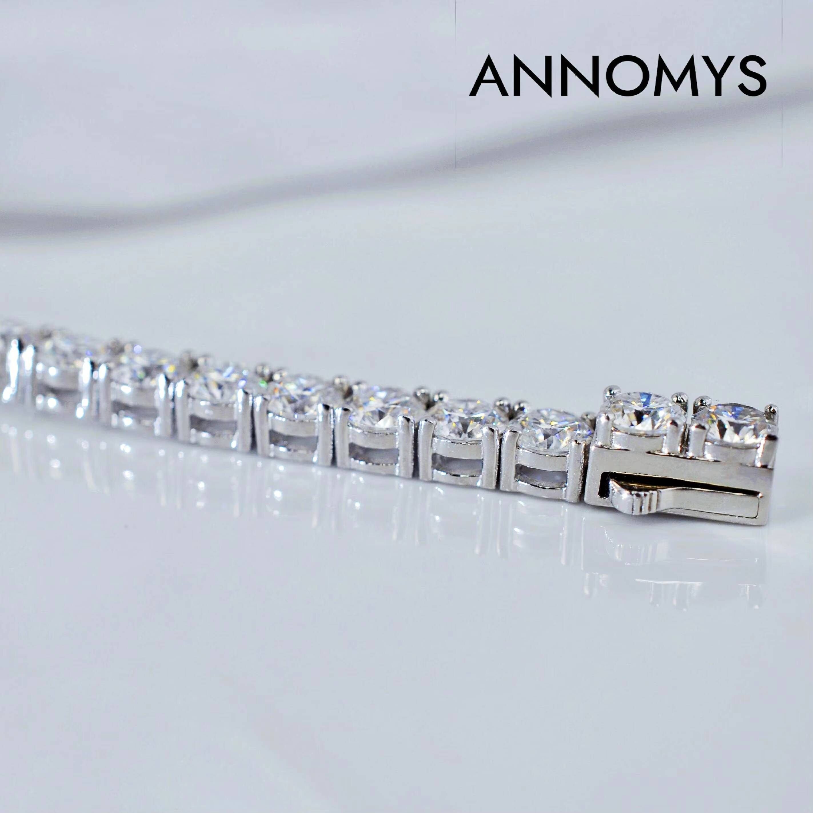 Pass Diamond Tester GRA Hip Hop Jewelry Charms Iced Out 265mm Lab Diamond 925 Silver VVS Moissanite Tennis Chain Necklaces