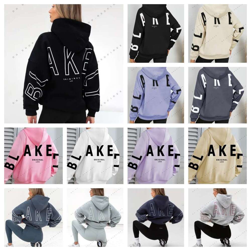 Blakeleys Hoodie Blake Hoody Womens Pullover Designer Oversized Letter Printed Long Sleeve Hood Streetwear Woman Fashion Hoodies Coat whitefoxsweatshirt 7M