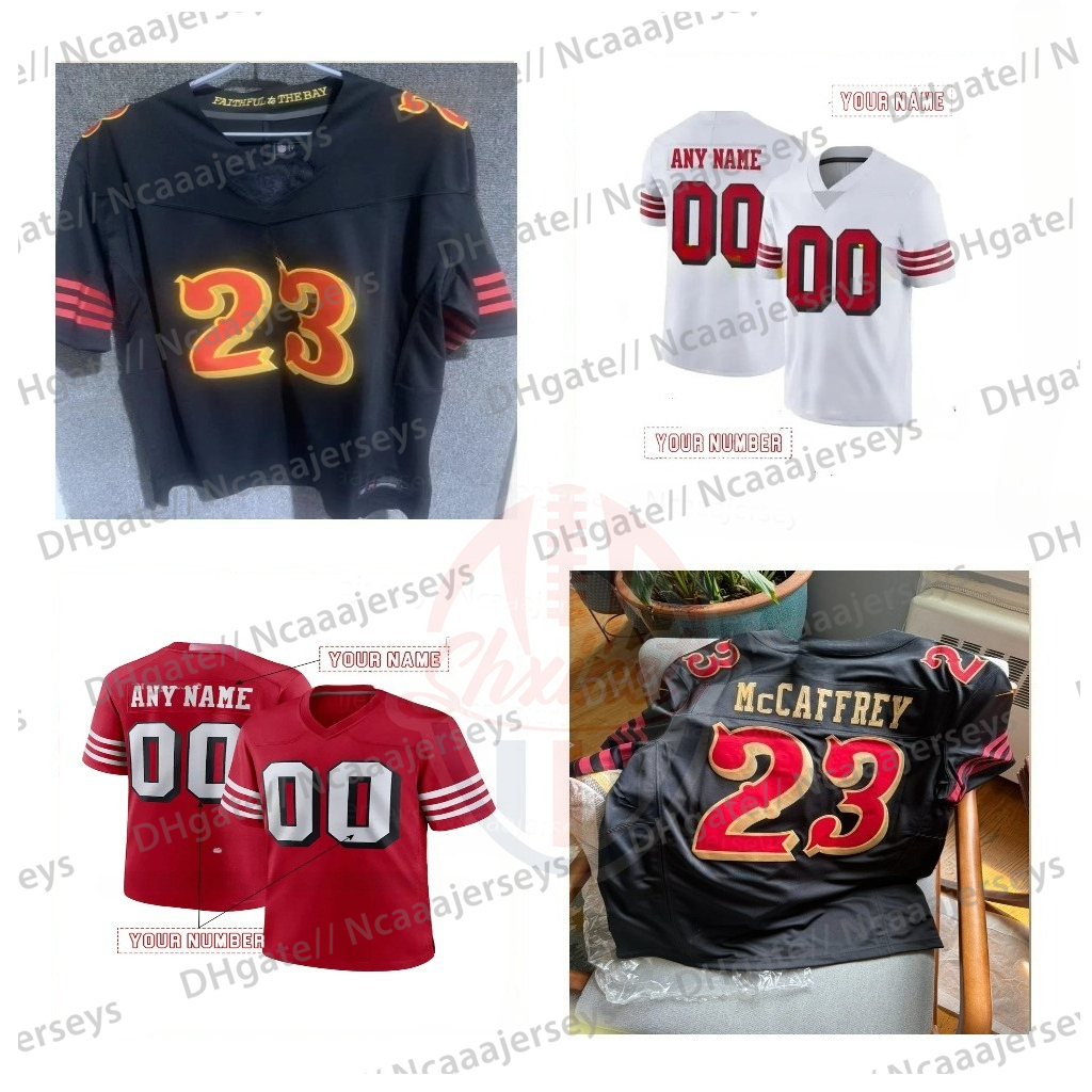 Personalized Custom Football 2025 Rivalries Jersey Christian McCaffrey Brock Purdy Deebo Samuel Trey Lance Nick Bosa George Kittle Fred Warner Jerry Rice Talanoa