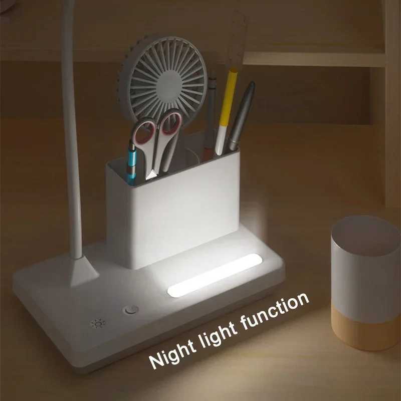 USB LED Table Lamp 3 Colors Eye Protection College Student Book Reading Lamp Night Light For Bedroom Bedside Learning Dormitory C2509181