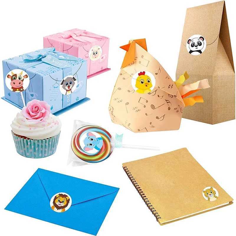 100500pc Stickers for Children Kids Rolling Animal Roll Dog Stickers Small Packaging Pack Stickers Photocard Decor Lables C250918