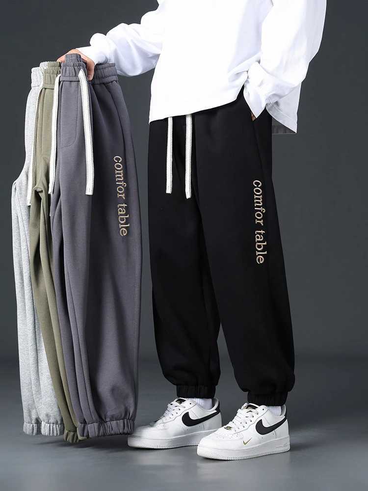 Big Size Men Sweatpants Spring Autumn Casual Baggy Jogger Pants String Banding Solid Color Sportswear Cotton Loose Trousers 8XL X2509181