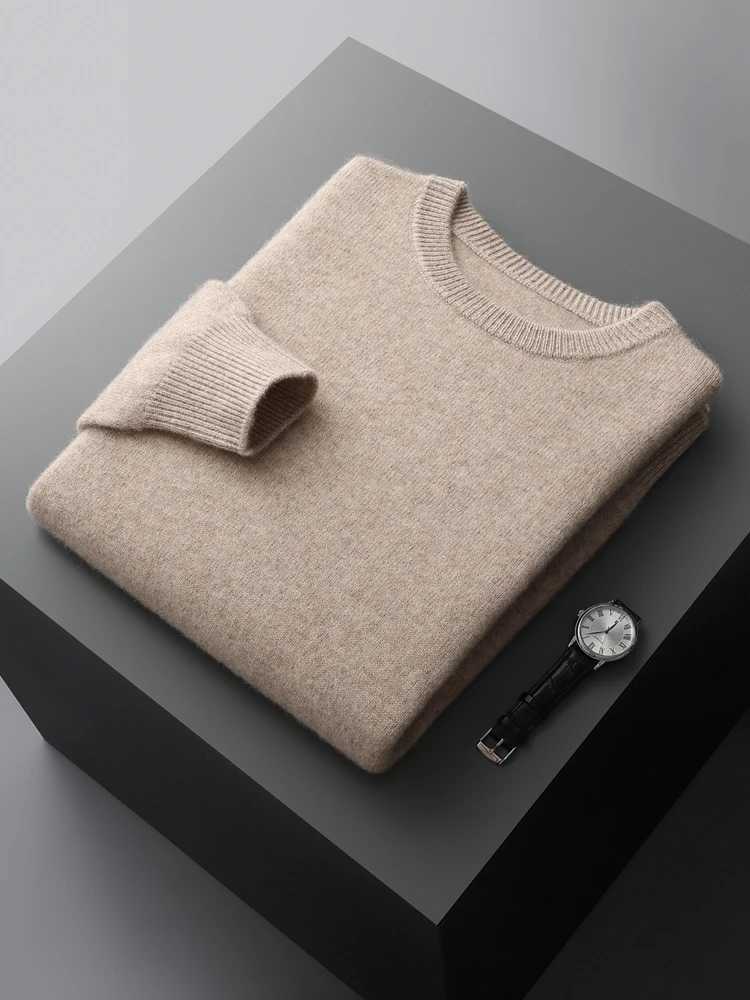 High Quality Mens Autumn Winter 100 Cashmere Sweater ONeck Zipper Pullover Thick Long Sleeves Casual Cashmere Knit New TopsZ250918