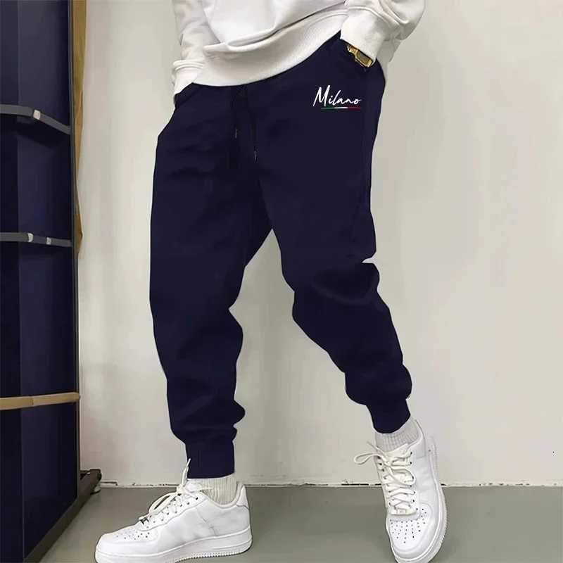 Italy Milan Fashion Sweatpants Jogger Pants Autumn Winter Casual Trousers 2025 New Arrival Comfort Sporty Outdoor Home Wear X2509181