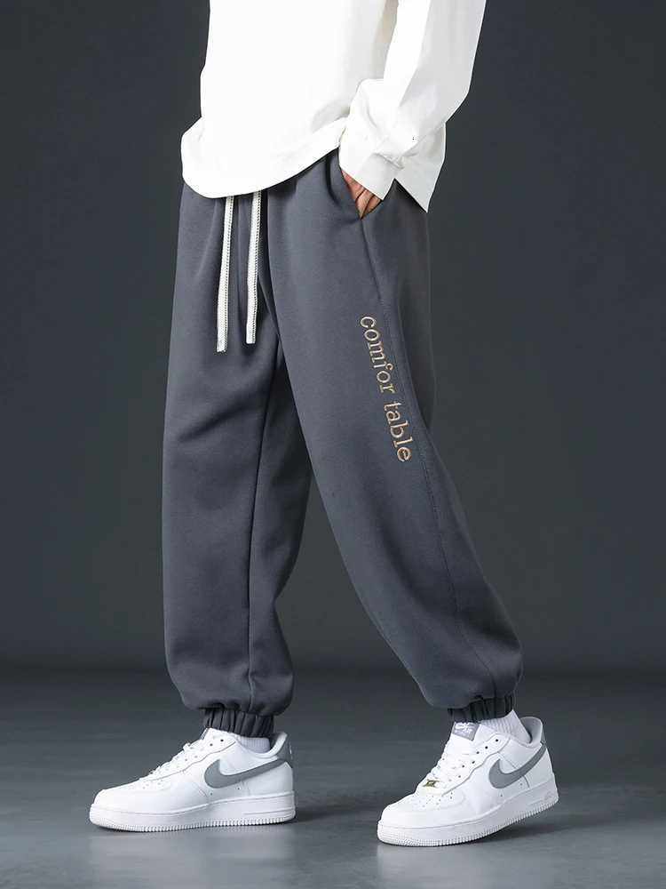Big Size Men Sweatpants Spring Autumn Casual Baggy Jogger Pants String Banding Solid Color Sportswear Cotton Loose Trousers 8XL X2509181