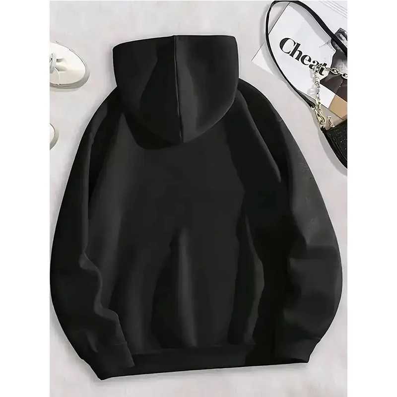 Womens Battery Low Print Long Sleeve Hoodies Autunm Winter Casual Sweatshirt Funny Graphic Y2k Hooded Streetwear Y2k ClothingZ250918