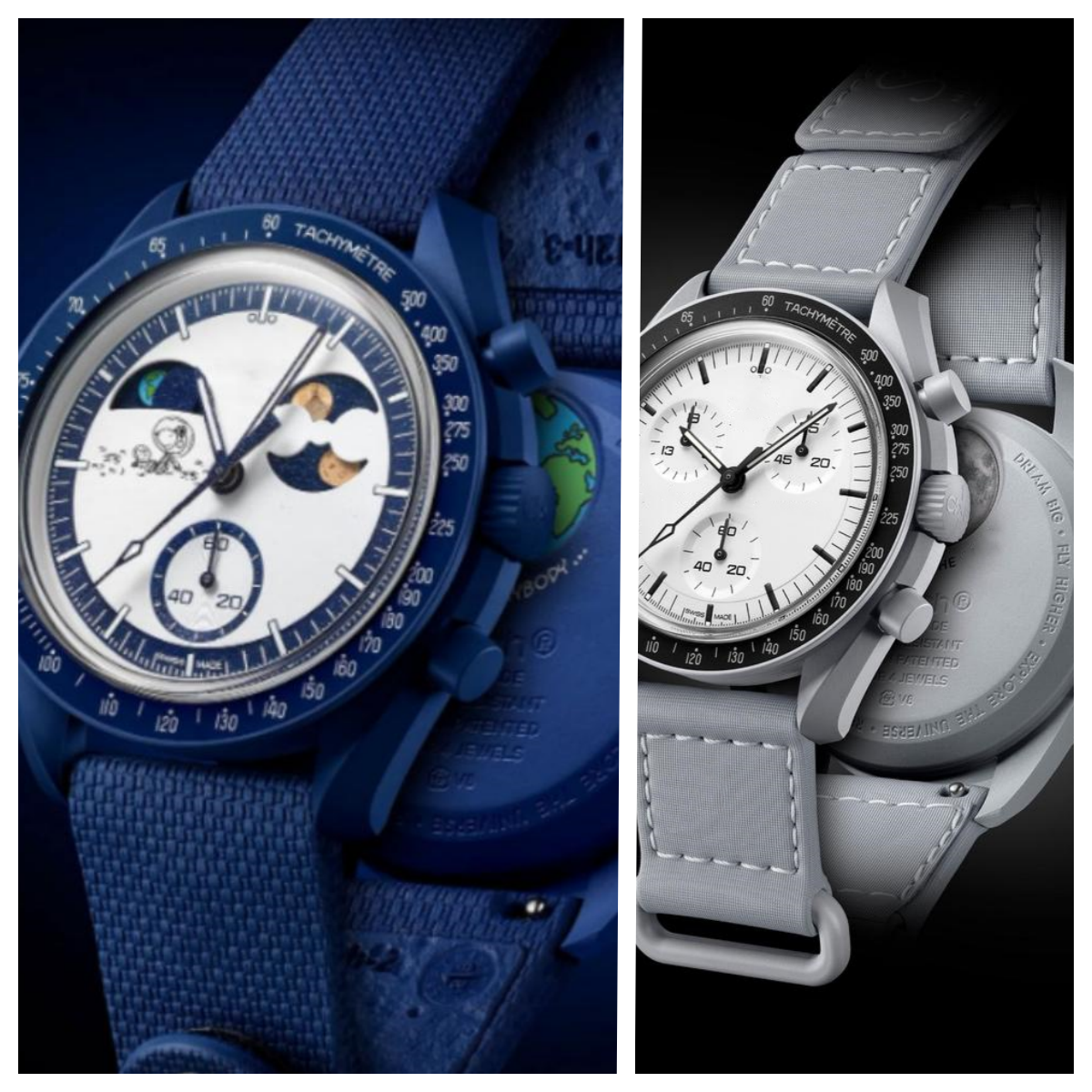 MISSION TO EARTH PHASE Moon Mens Watches High Quality Full Function Chronograph Designer Mission To Mercury 42mm Nylon Watches Quartz Clock Relogio Masculino