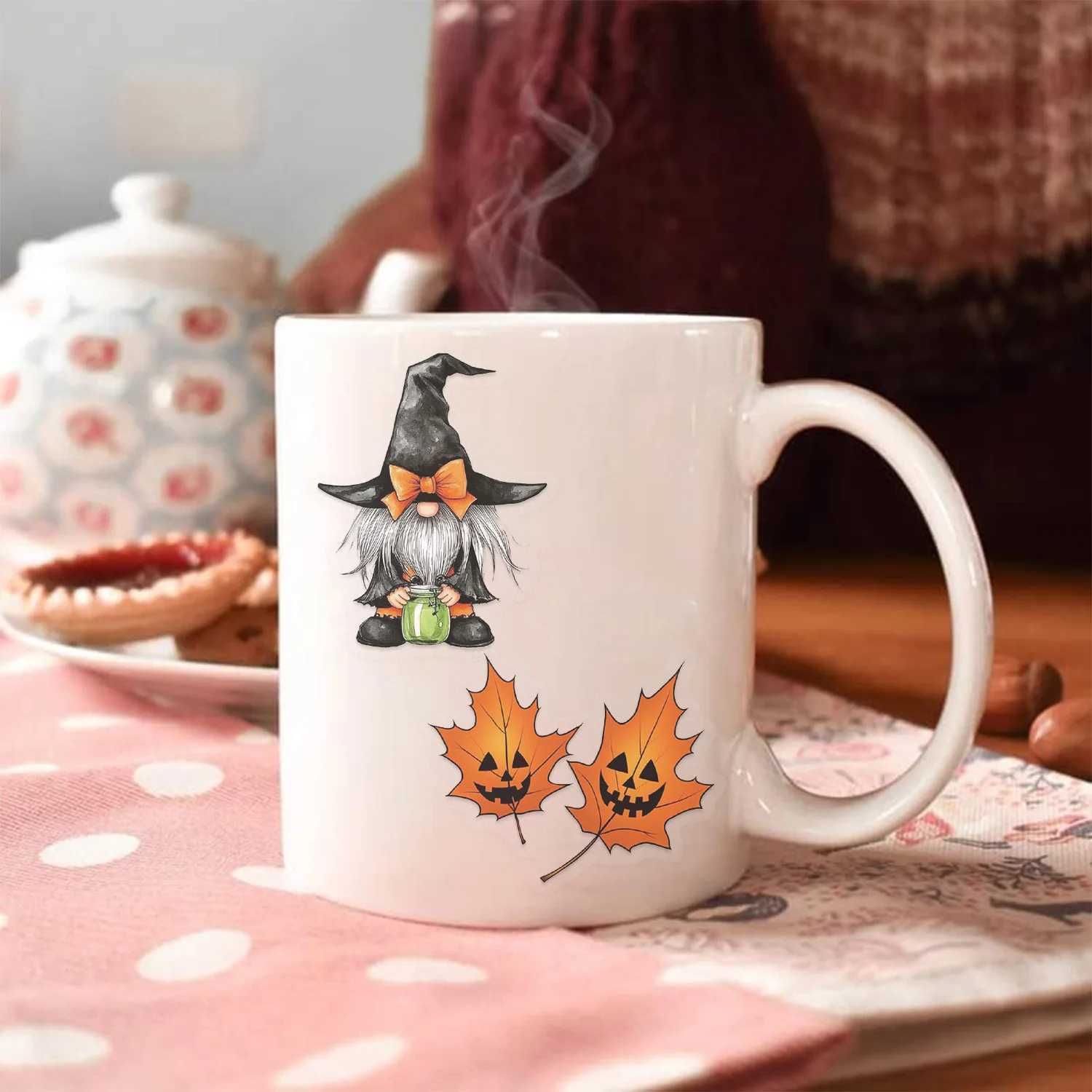 50100150PCS Cartoon Halloween Sticker Stationery Decal Waterproof Transparent PET Guitar Laptop Phone Laptop Decor Stickers C250918