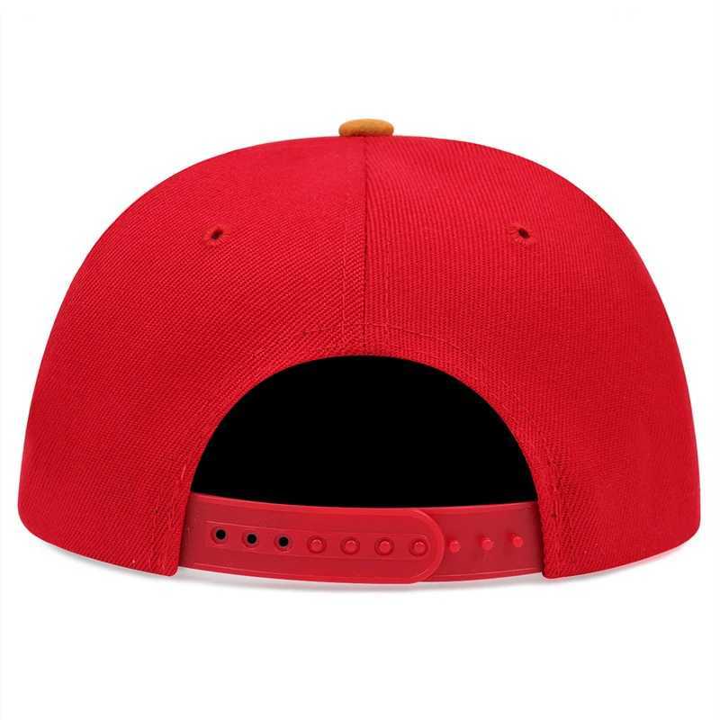 New BROOKLYN artificial suede hip hop red elastic cap men and women adult outdoor leisure sunscreen baseball cap J2509181