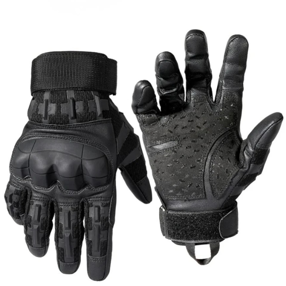 Outdoor Tactical Gloves Touch Screen PU Leather Sport Hunting Hiking Combat Airsoft Shooting Cycling Hard Shell Nonslip Mittens 250917