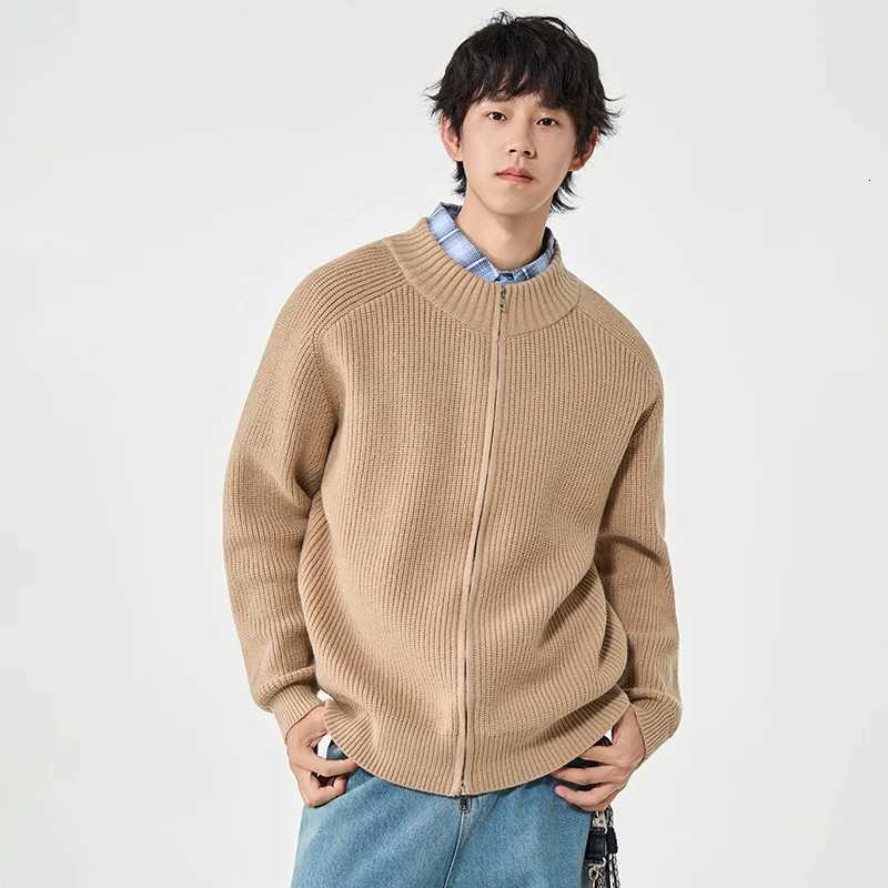 New Autumn Winter Mens Outdoor Sports Casual Sweater Cardigan Comfortable Versatile Breathable and Cold Resistant Warm JacketZ250918