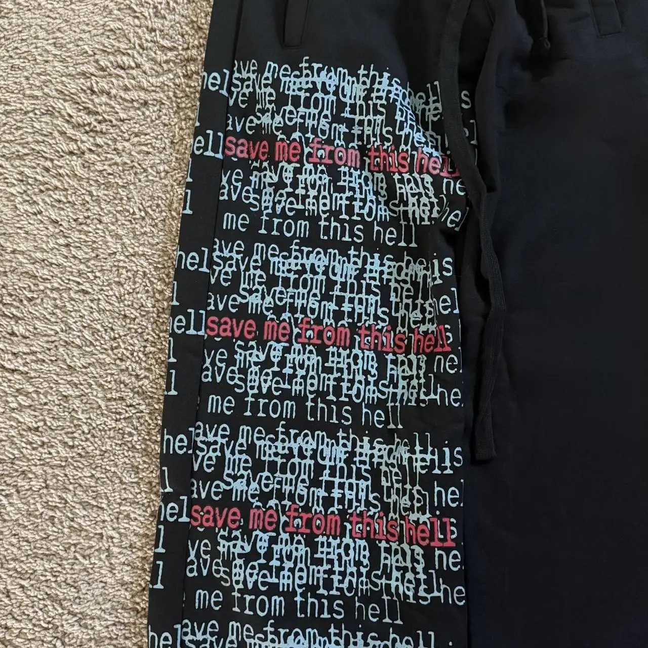 Y2k Multi letter Sweatpants Men Casual Baggy Pants Gym Trousers Elastic Waist Sports Pants Streetwear Joggings Men Clothing X250918